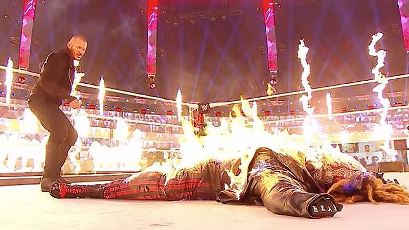 Randy Orton Lights The Fiend On Fire, Wins Firefly Inferno Match