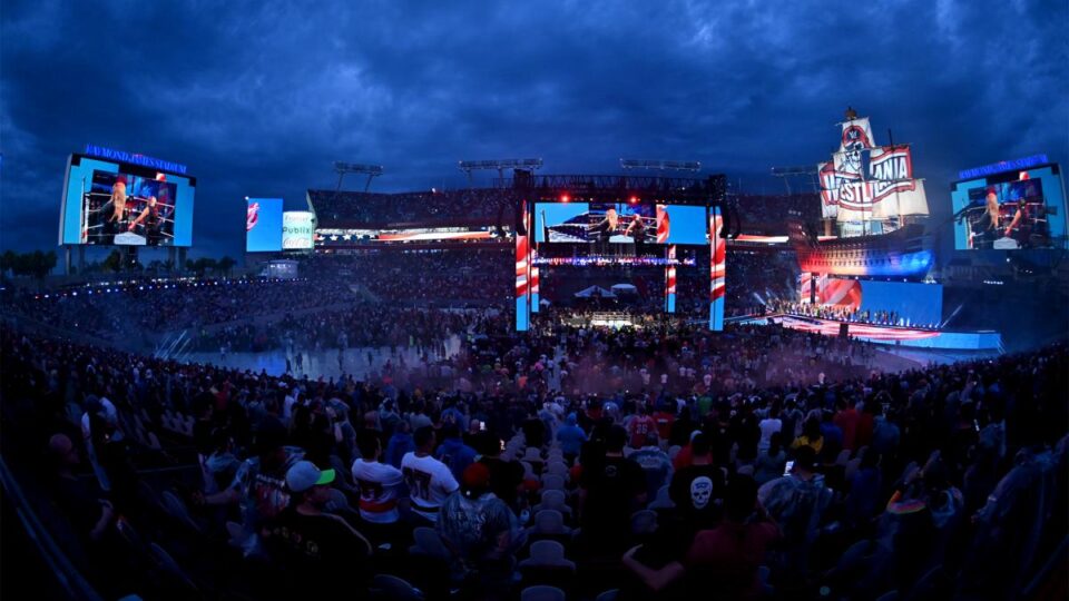 First Look At WrestleMania 39 Stage Construction