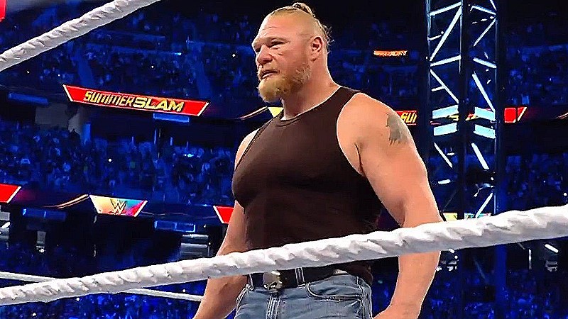 Brock Lesnar Destroys John Cena After SummerSlam Went Off The Air (Video)