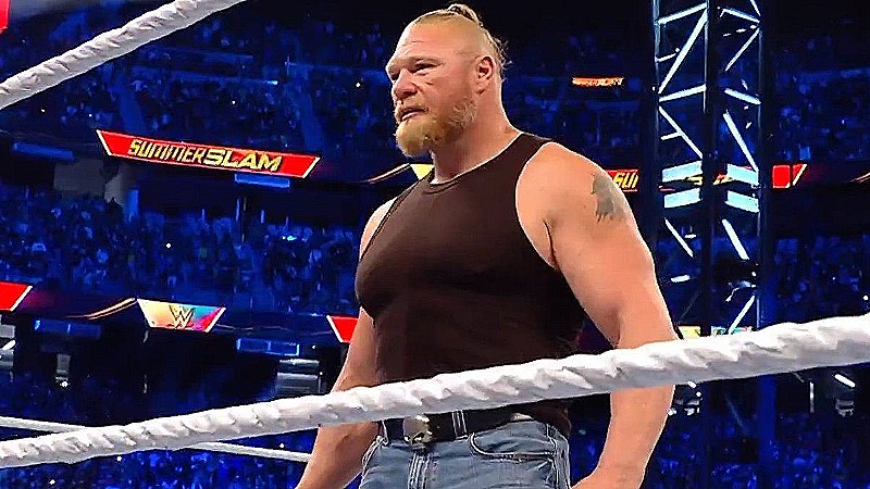 Brock Lesnar Interacts With Fans After WWE SummerSlam (Video)