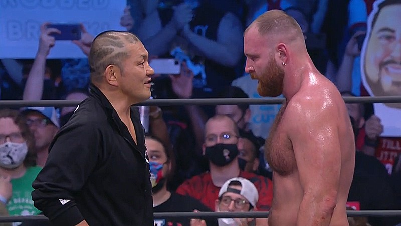 Minoru Suzuki Appears At All Out, Confronts Jon Moxley