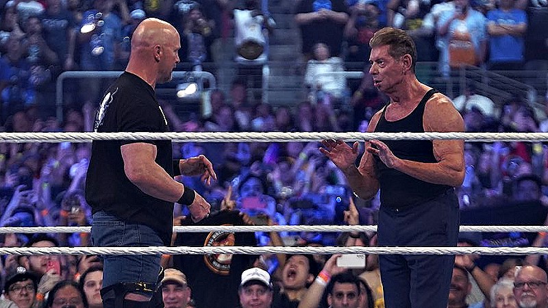 Vince McMahon Wrestles At WrestleMania 38 - Gets A Stunner From Steve Austin