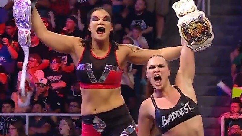 Ronda Rousey & Shayna Baszler Win WWE Women's Tag Team Titles