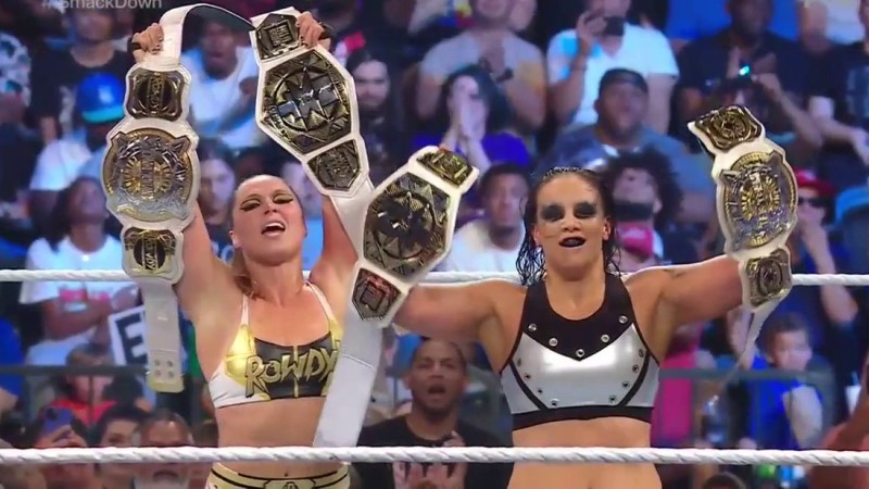 Ronda Rousey And Shayna Baszler Win Unification Match, Liv Morgan Returns
