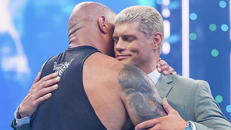 Cody Rhodes Challenges The Rock During The Grayson Waller Effect