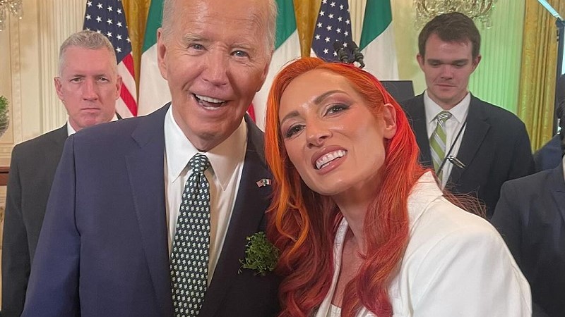 Becky Lynch Meets Joe Biden