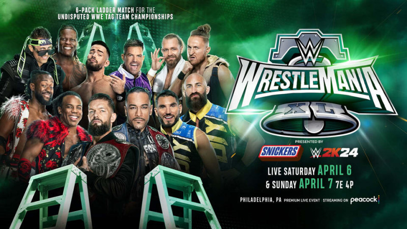 WrestleMania 40: 6-Pack Tag Team Ladder Match Is Set