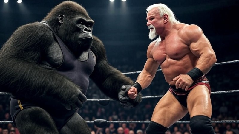 Scott Steiner Uses Classic Steiner Math to Prove Gorilla Can’t Beat the Genetic Freak