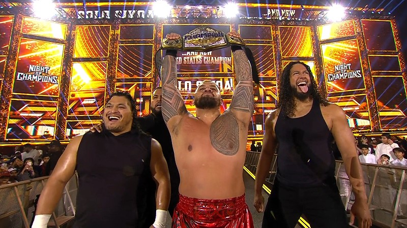 Solo Sikoa Captures United States Title with Help from Tonga Loa and Hikuleo