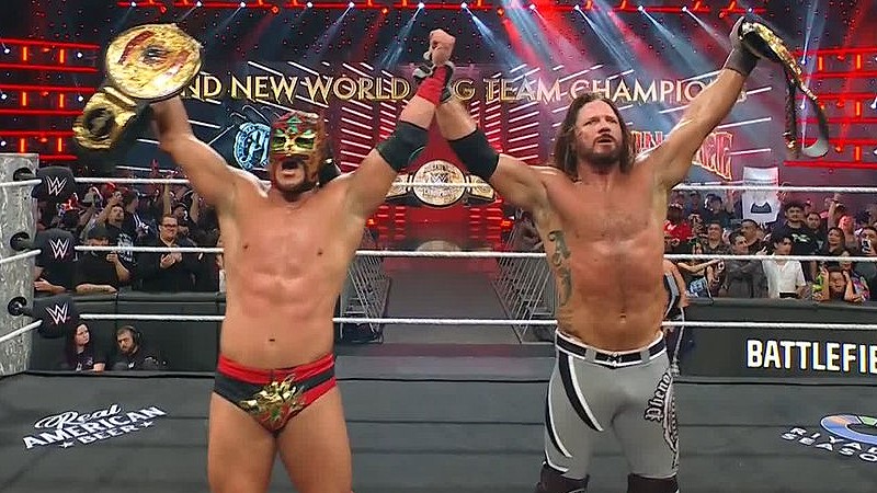 AJ Styles and Dragon Lee Capture WWE Tag Team Titles on RAW