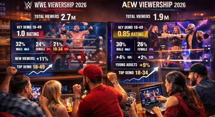 2026 WWE & AEW Viewership Ratings + Key Demo Trends (Weekly Breakdown)