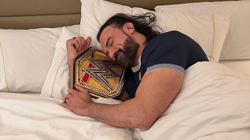 Drew McIntyre Flaunts WWE Belt in Viral Bed Photo