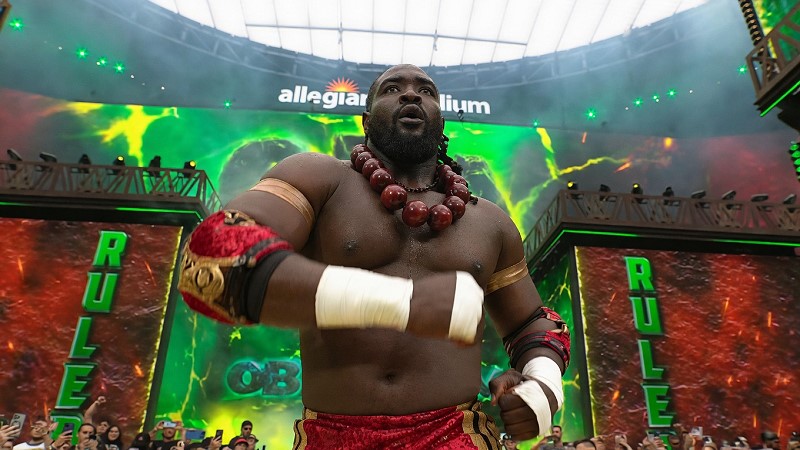 Watch Oba Femi’s Iconic Strut at WrestleMania 42