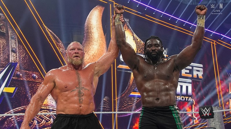 Oba Femi Defeats Brock Lesnar at SummerSlam, Lesnar Calls Him the Future of WWE