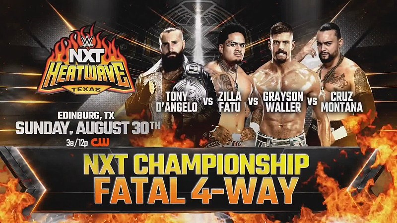 NXT Heatwave Main Event Changed to Fatal 4-Way After Zilla Fatu Signs Contract