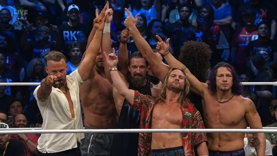 The Dogs Align With Bang Bang Gang Following Chaotic AEW Dynamite Post-Match Brawl